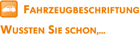 Fahrzeugbeschriftung